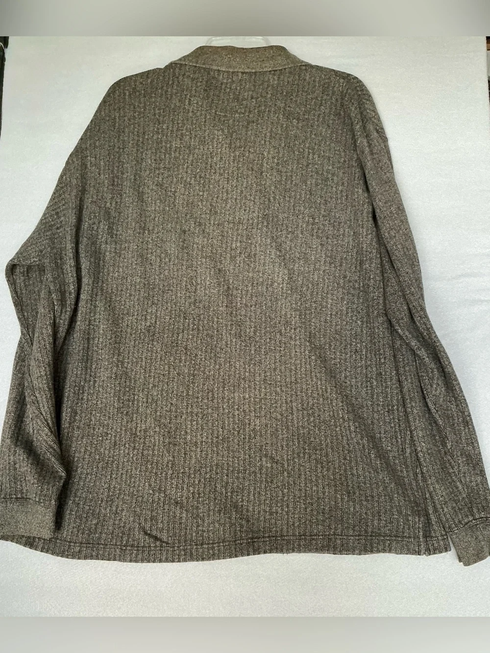 VTG Pierre Cardin Earthtone Ribbed Polo Sweater Long Sleeve Brown Grandpa XL